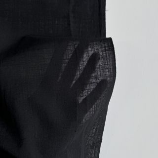 Pamutvászon lenvászonnal black