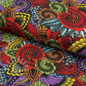 Jersey VISCOSE LYCRA HEAVY Ornamental design A digital print