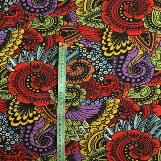 Jersey VISCOSE LYCRA HEAVY Ornamental design A digital print