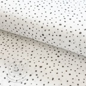 Dupla géz/muszlin Small dots Snoozy taupe
