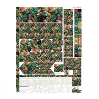 Dekorációs anyag SHOPPER Peacock PANEL