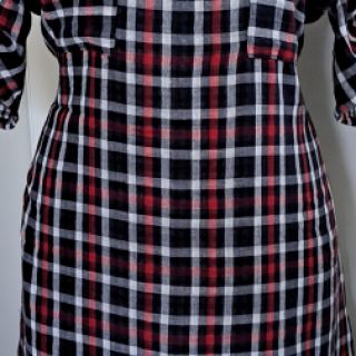 Dupla géz/muszlin Double sided Checks navy