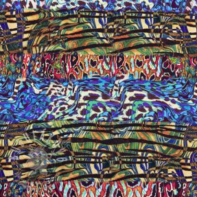 Viszkóz Dimulti blue digital print