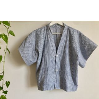 Lenvászon pamuttal Lira medium stripe black