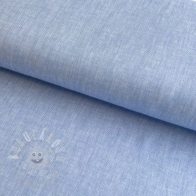 Lenvászon pamuttal Fishbone light blue