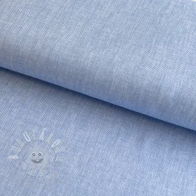Lenvászon pamuttal Fishbone light blue