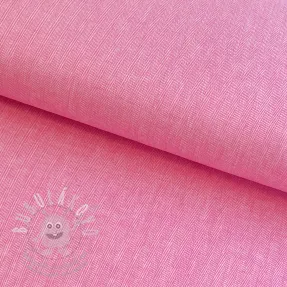 Lenvászon pamuttal Fishbone fuchsia