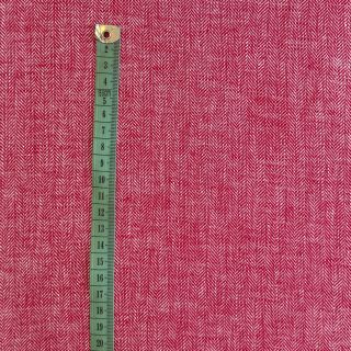 Lenvászon pamuttal Fishbone red