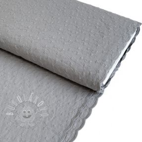 Pamutvászon Embroidery 2 side grey