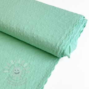 Pamutvászon Embroidery 2 side green