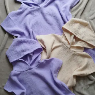 Dupla géz/muszlin bright violet
