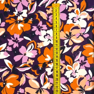 Szabadidő anyag Bright flowers design purple ochre