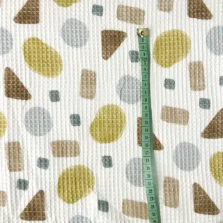 Waffle Shapes yellow digital print