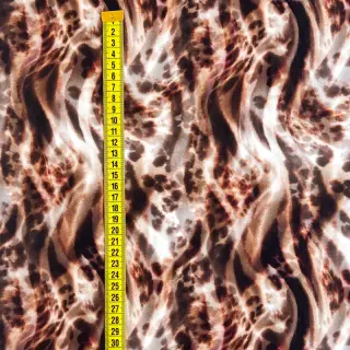 Viszkóz ECOVERO Animal skin brown digital print