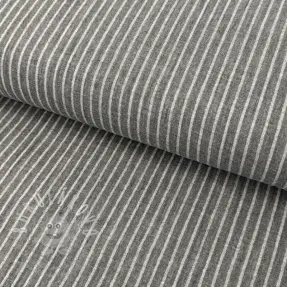 Dupla géz/muszlin YARN DYED Stripes grey
