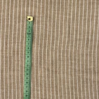Dupla géz/muszlin YARN DYED Stripes taupe