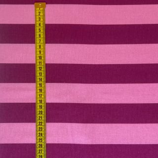 Pamutvászon FLANNEL Stripes pink