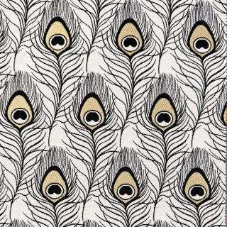 Dekorációs anyag jacquard Peacock Feather Deco metallic deluxe