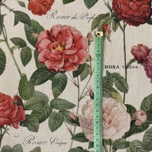 Dekorációs anyag Linenlook premium Vintage Rose Garden digital print