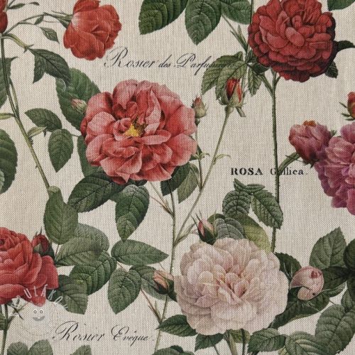 Dekorációs anyag Linenlook premium Vintage Rose Garden digital print