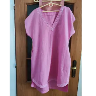 Lenvászon előmosott 170 g light pink