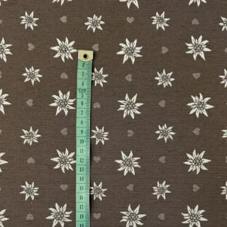 Dekorációs anyag jacquard DOUBLE FACE Landhaus Edelweiss taupe