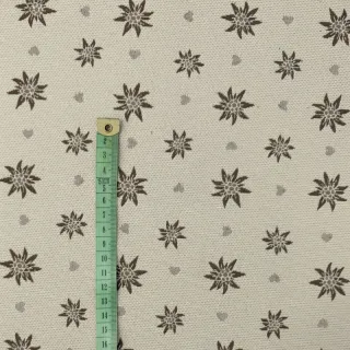 Dekorációs anyag jacquard DOUBLE FACE Landhaus Edelweiss taupe