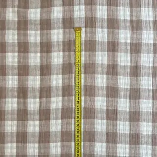 Dupla géz/muszlin Double sided CHECKS MINI sand