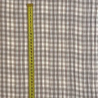 Dupla géz/muszlin Double sided CHECKS MINI sand