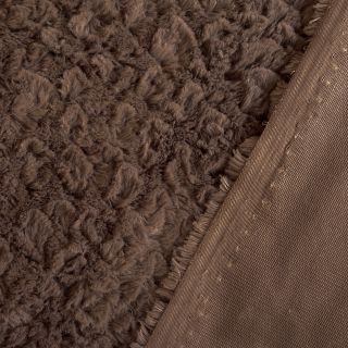 Műszőrme Curly mocha
