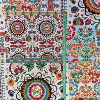 Dekorációs anyag jacquard Ethnic multico