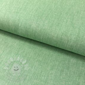 Lenvászon pamuttal Fishbone green