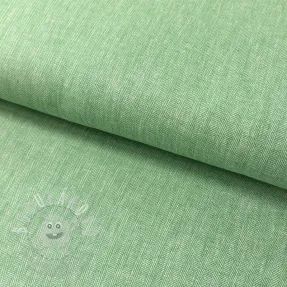 Lenvászon pamuttal Fishbone green