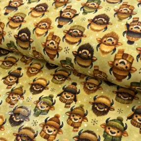 Jersey Winter faces design B digital print