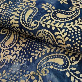 Pamutvászon VOILE BATIK NEW design B dark cobalt