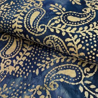 Pamutvászon VOILE BATIK NEW design B dark cobalt