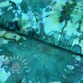 Pamutvászon VOILE BATIK NEW design A emerald