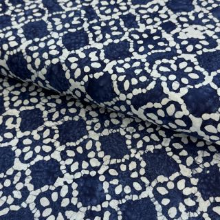 Pamutvászon BATIK NEW INDIGO design D