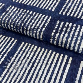 Pamutvászon BATIK NEW INDIGO design A