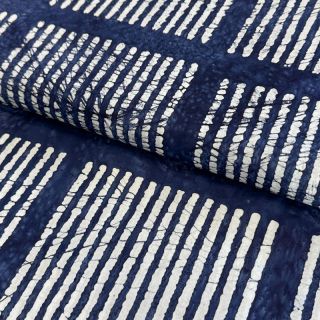 Pamutvászon BATIK NEW INDIGO design A