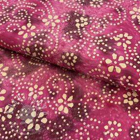 Pamutvászon BATIK NEW design I cerise