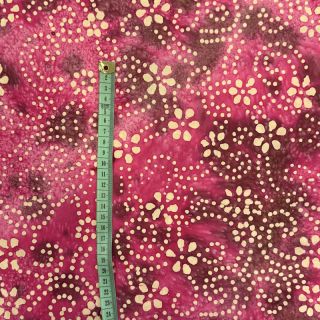 Pamutvászon BATIK NEW design I cerise