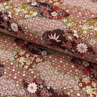 Dekorációs anyag jacquard Nuage allover rouge