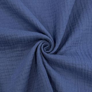 Dupla géz/muszlin midnight blue