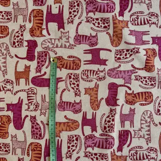 Dekorációs anyag Linenlook Cat Wildlife Art pink
