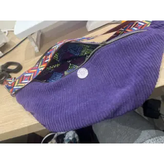 Kordbársony 6W WASHED STRETCH purple