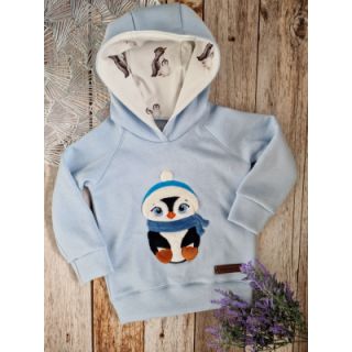 Szabadidő anyag fésült JOGGING soft blue