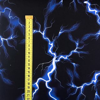Szabadidő anyag Lightning black digital print