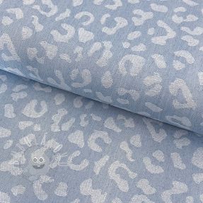 JEANS JACQUARD Animal skin light blue