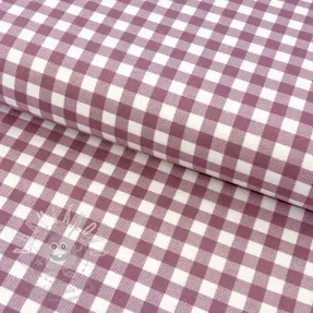 Pamutvászon FLANNEL Check mauve